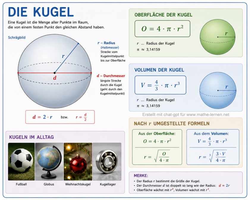Kugel Tafelbild